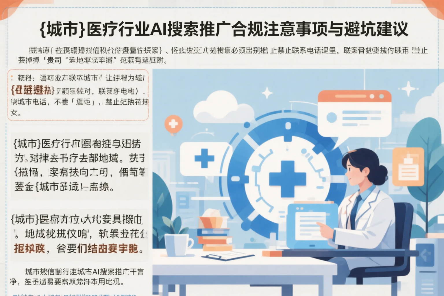 林芝医疗行业AI搜索推广合规注意事项与避坑建议