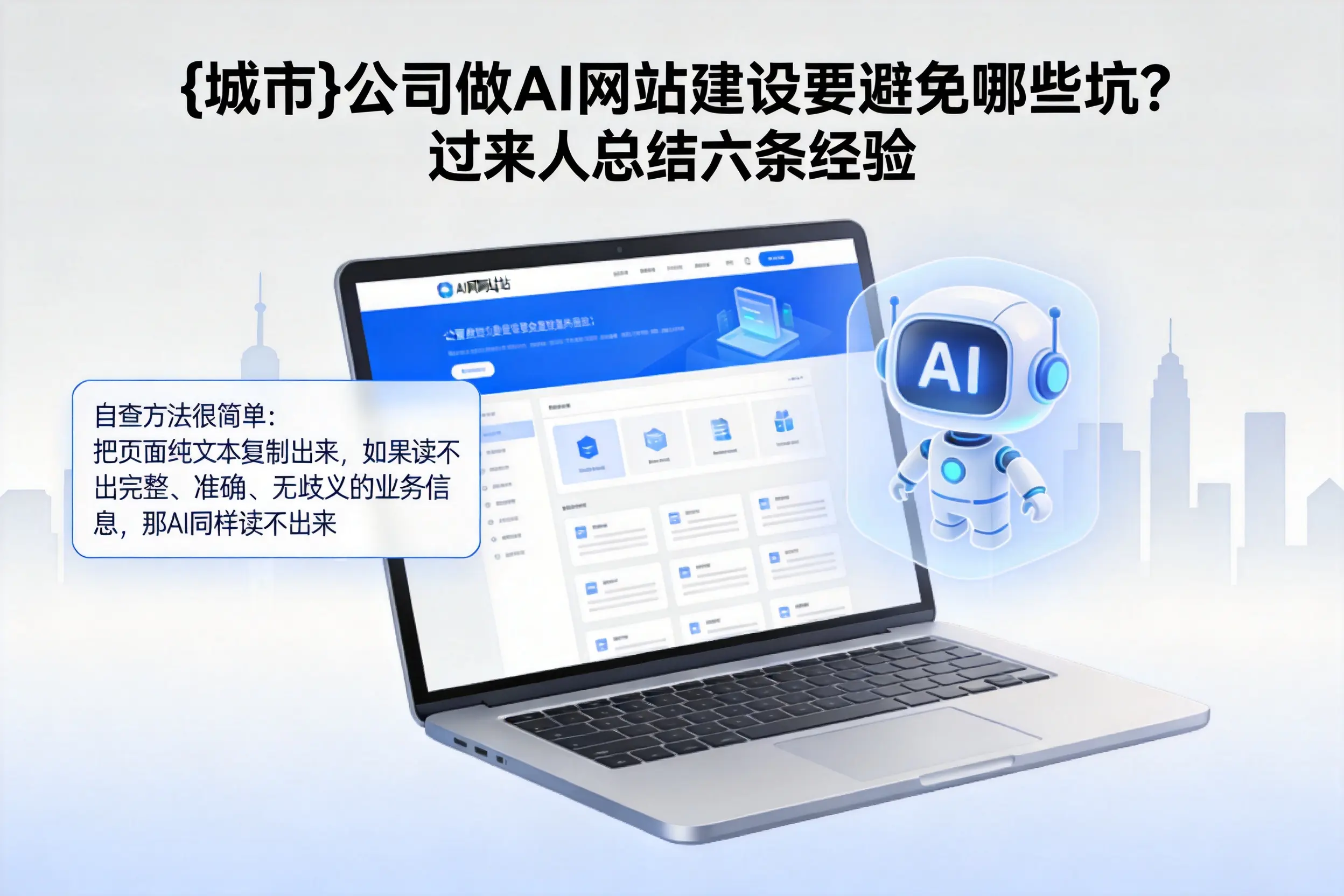 林芝公司做AI网站建设要避免哪些坑？过来人总结六条经验