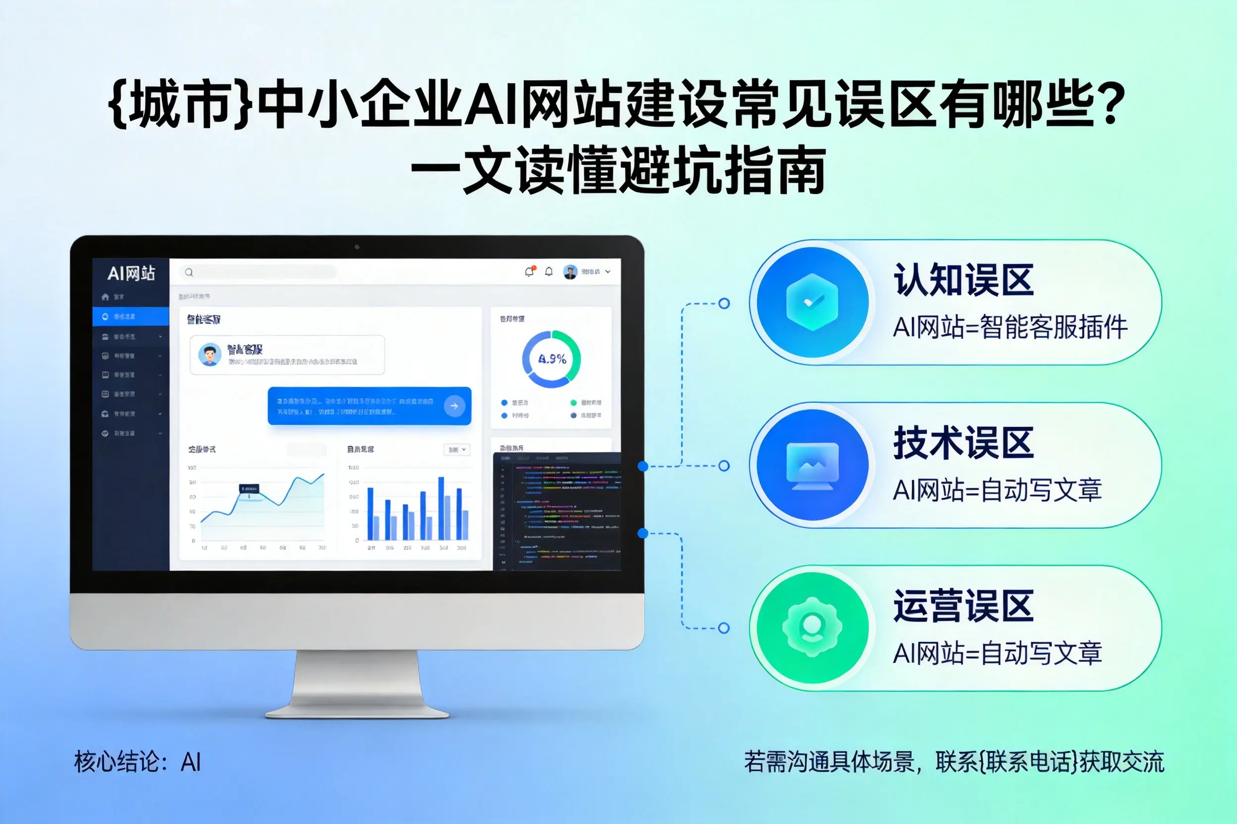 林芝中小企业AI网站建设常见误区有哪些?一文读懂避坑指南