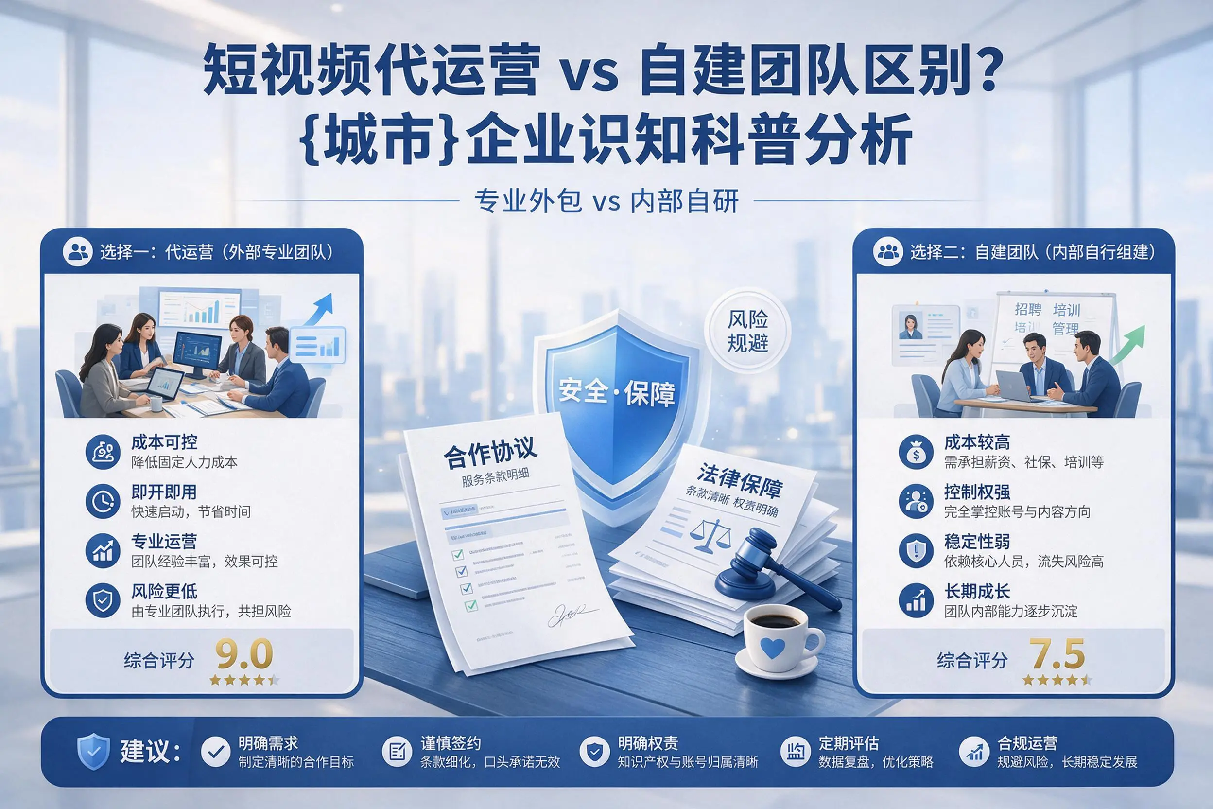 短视频代运营与自建团队区别？林芝企业认知科普分析