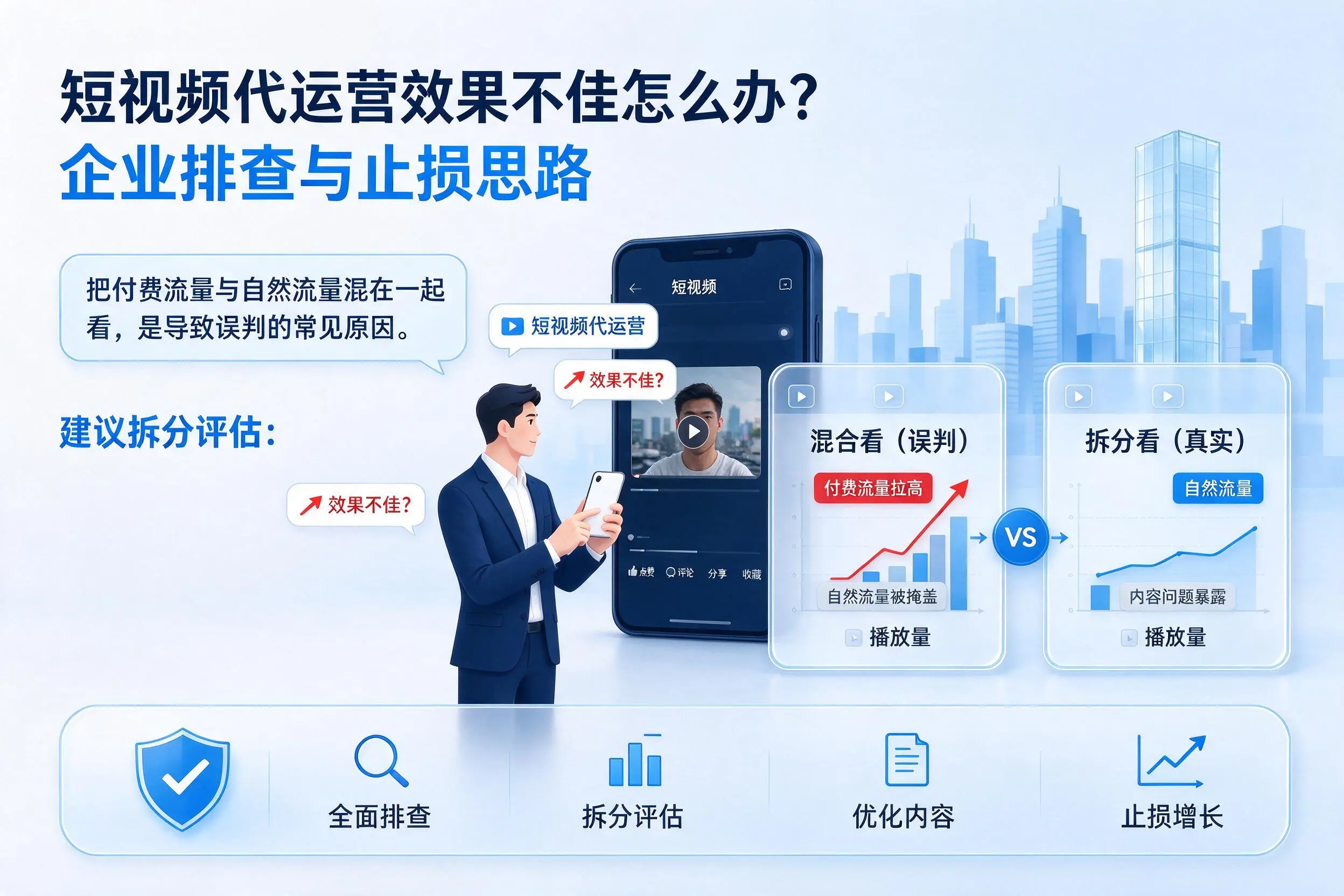 短视频代运营效果不佳怎么办?林芝企业排查与止损思路
