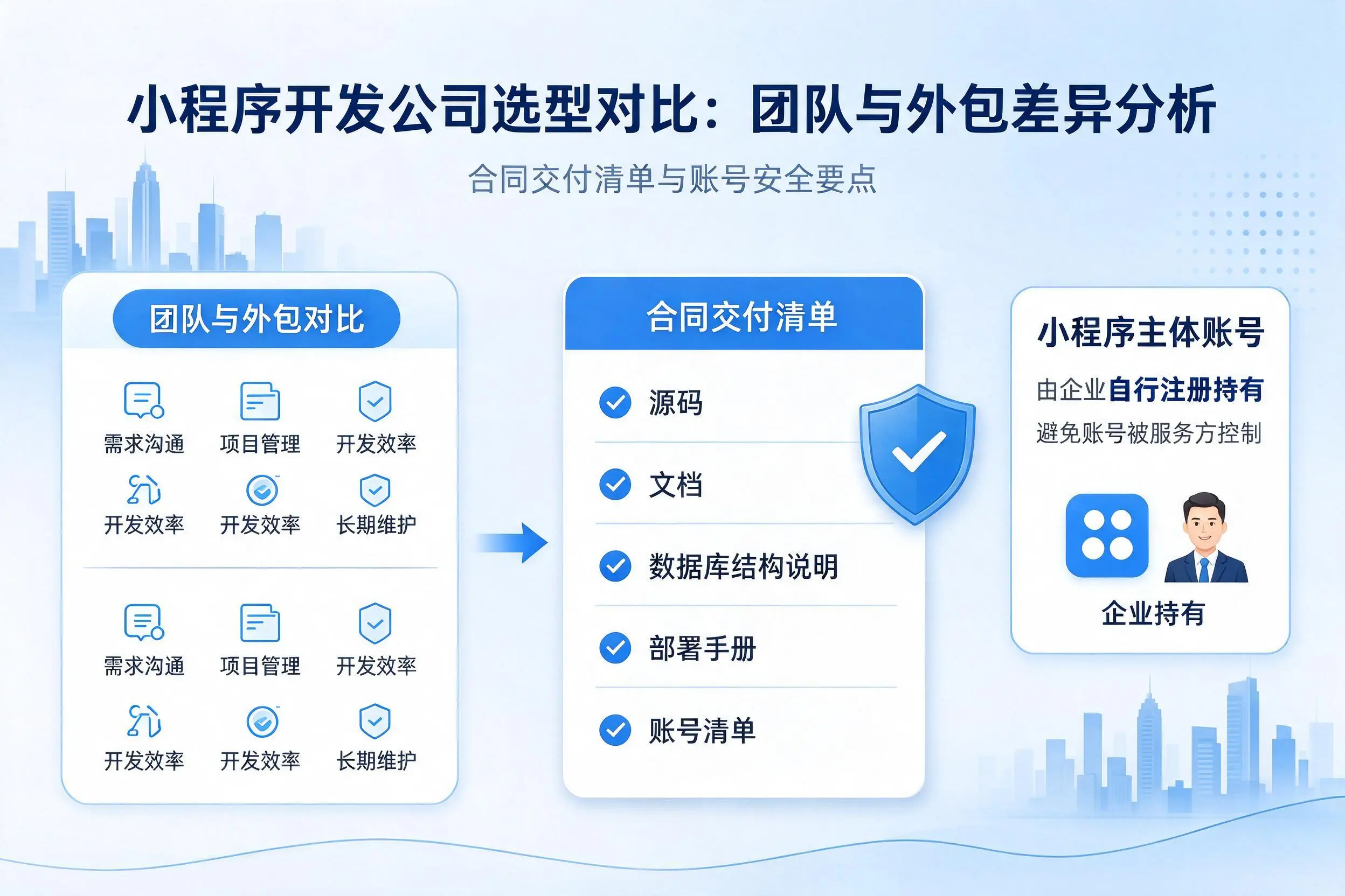 林芝小程序开发公司选型对比：团队与外包差异分析