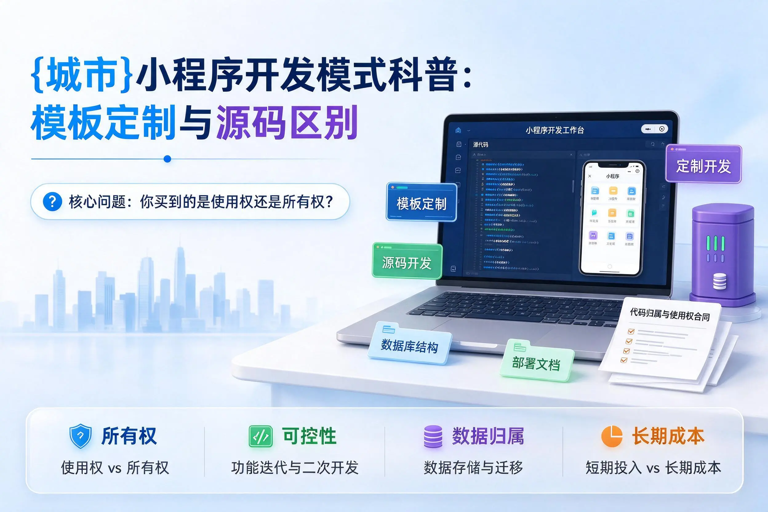 林芝小程序开发模式科普:模板定制与源码区别