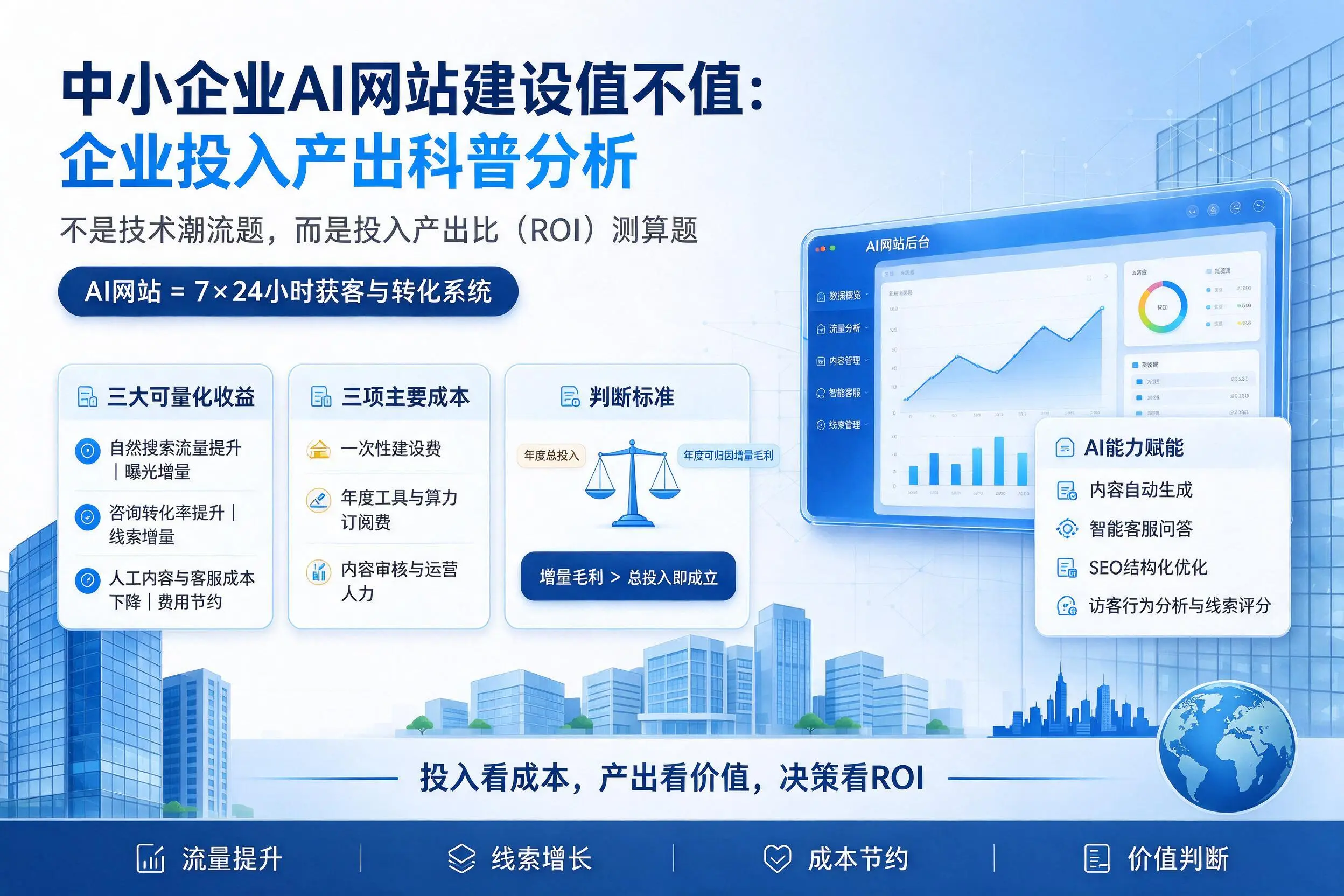 中小企业AI网站建设值不值:林芝企业投入产出科普分析