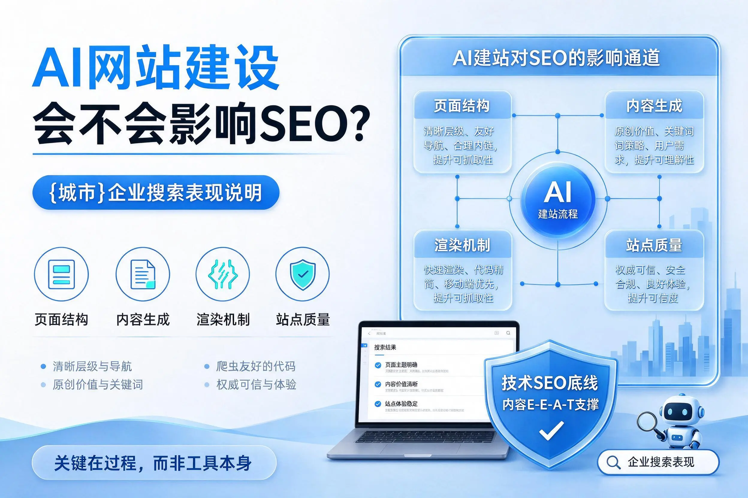 AI网站建设会不会影响SEO？林芝企业搜索表现说明