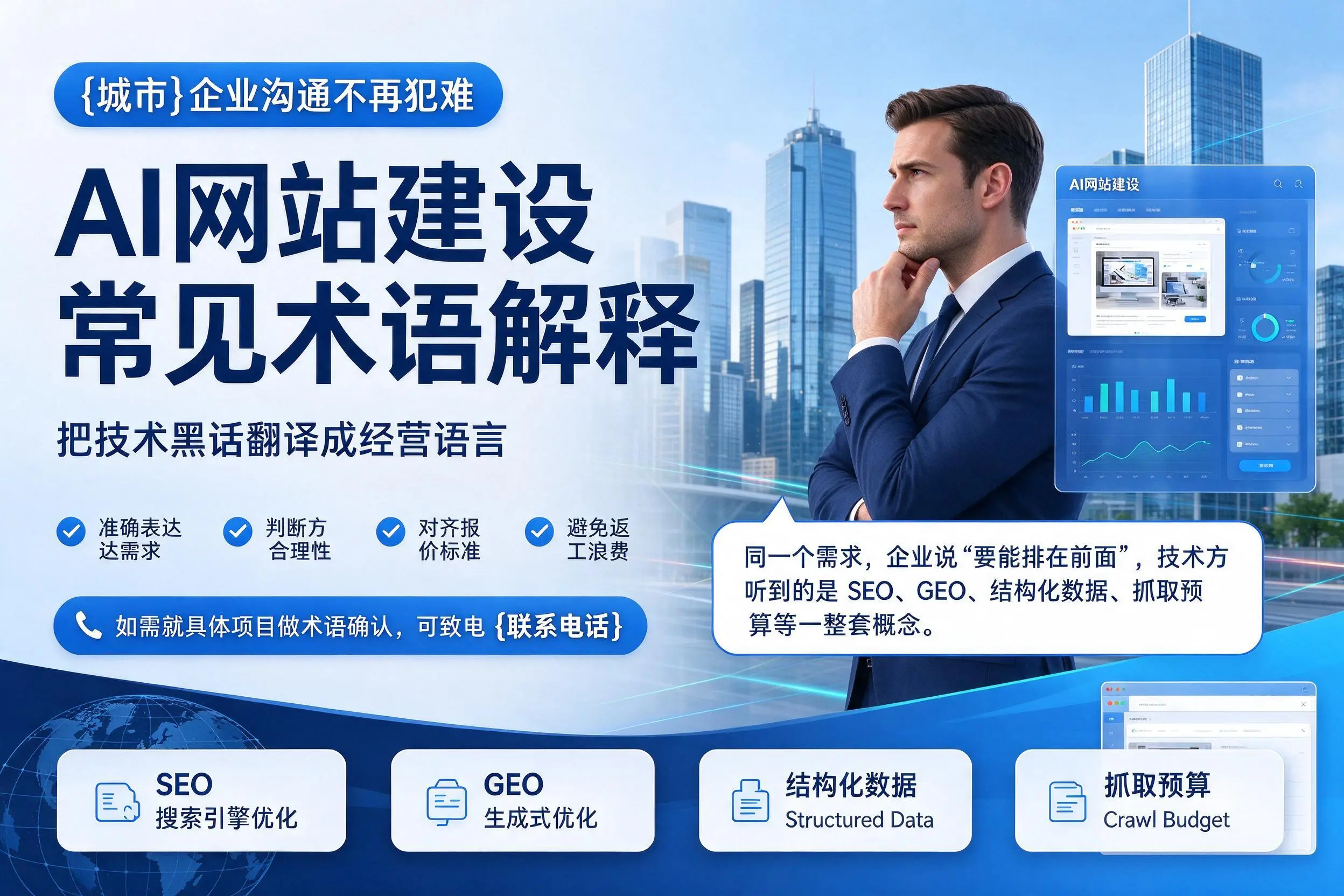 AI网站建设常见术语解释，林芝企业沟通不再犯难