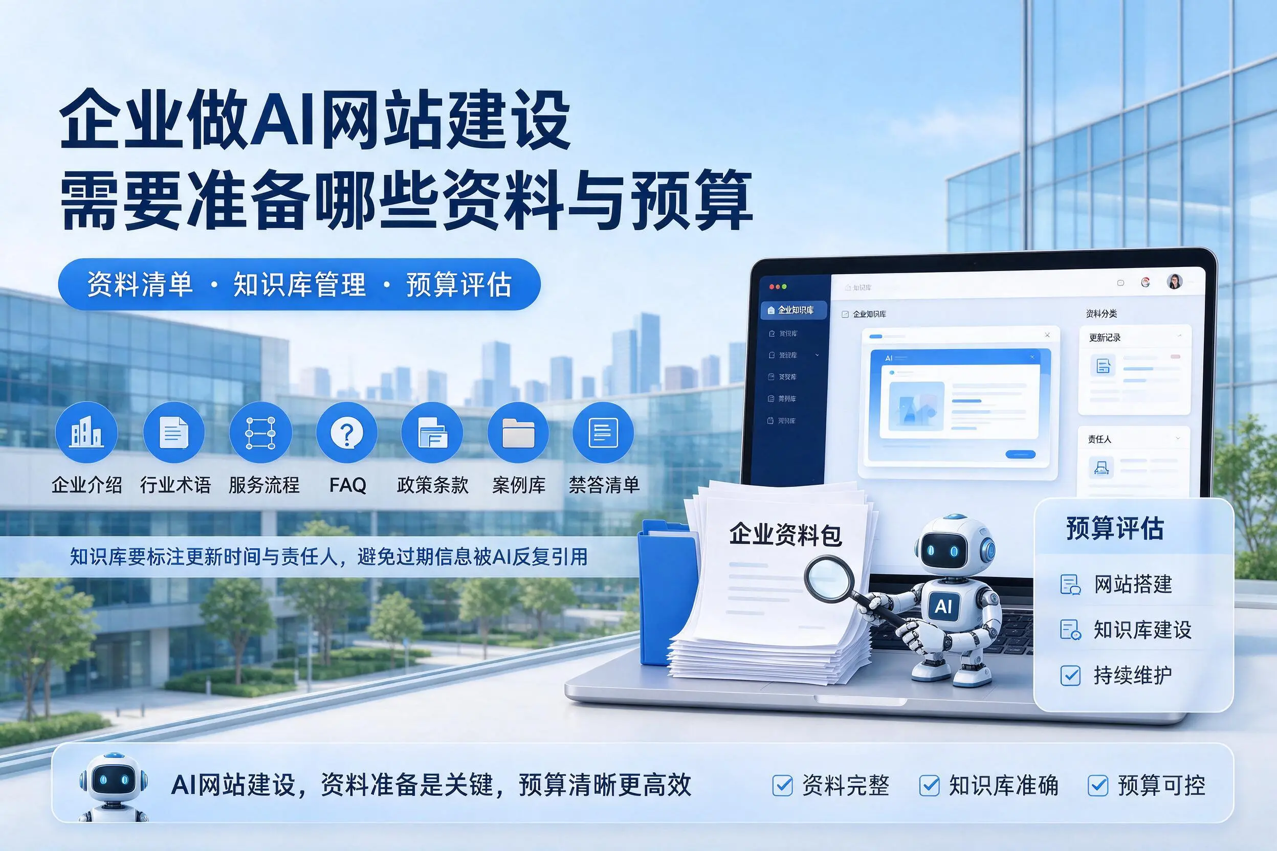 林芝企业做AI网站建设需要准备哪些资料与预算