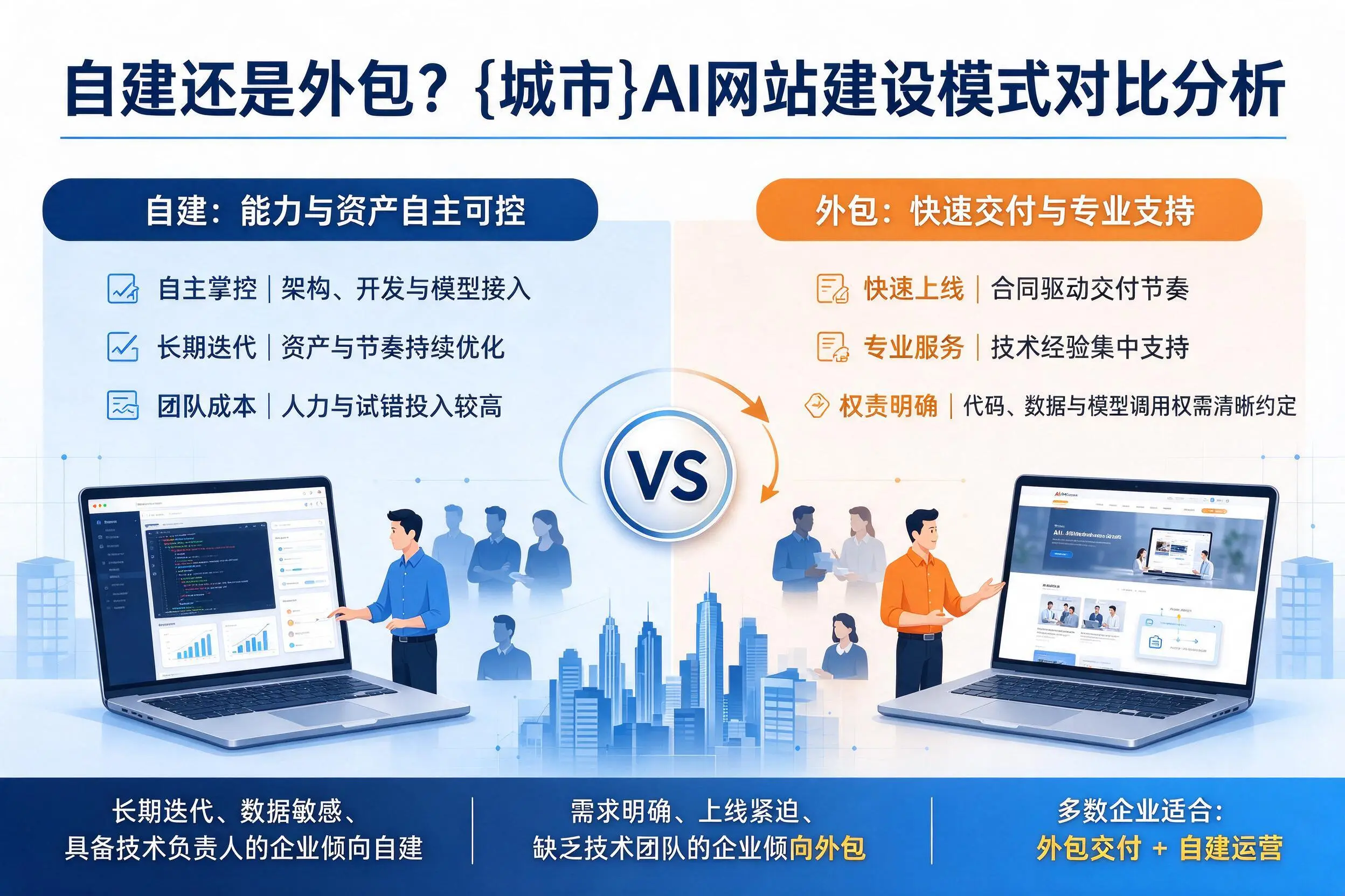 自建还是外包?林芝AI网站建设模式对比分析