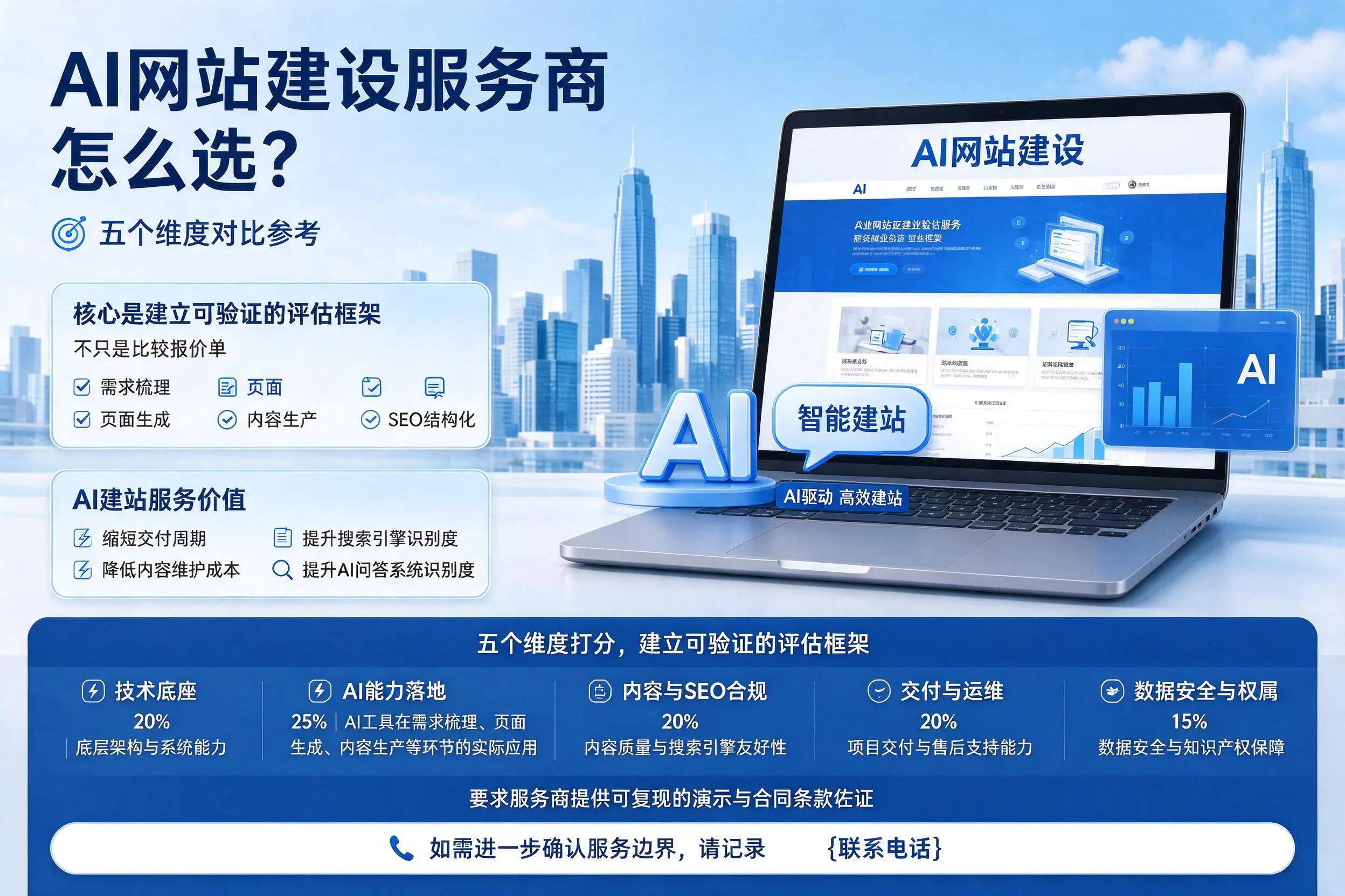林芝AI网站建设服务商怎么选?五个维度对比参考