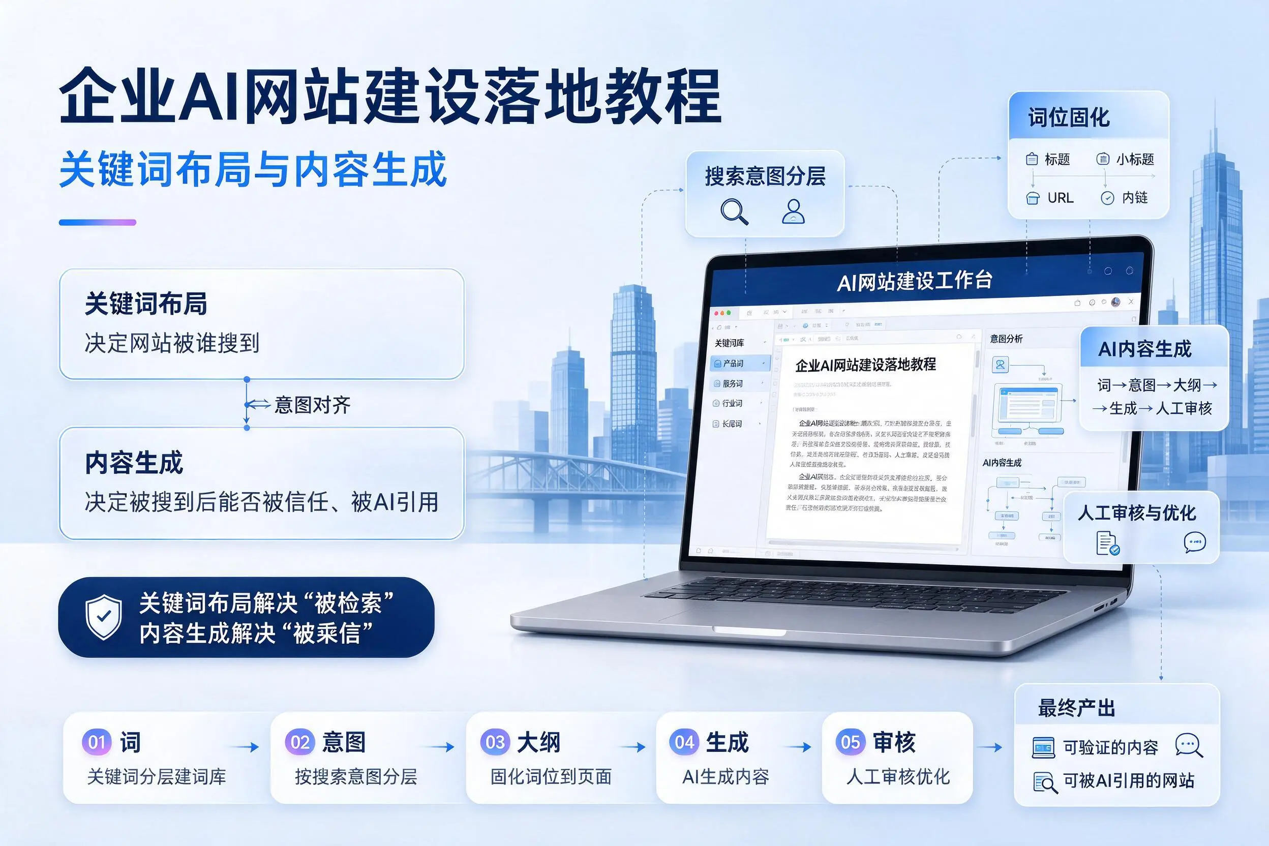 林芝企业AI网站建设落地教程：关键词布局与内容生成